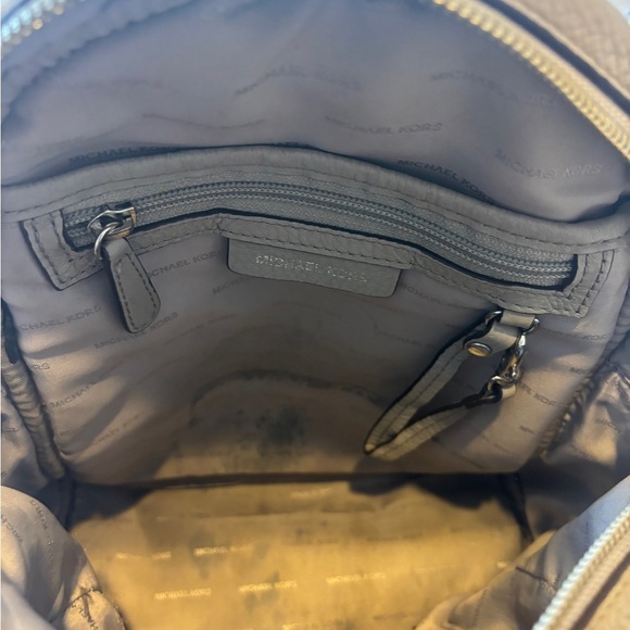 MICHAEL KORS Rhea Medium‎ Grey Leather Backpack